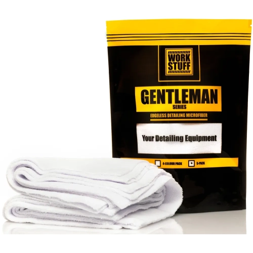 WORK STUFF GENTLEMAN BASIC 5-PACK WHITE zestaw mikrofibr bezszwowych